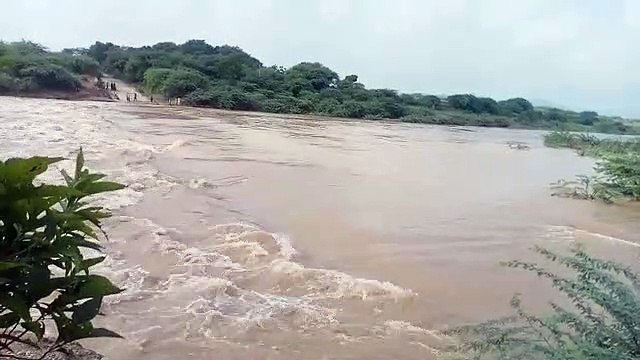Video : मेज नदी की पुलिया पर तीन फिट पानी, बांसी-कालानला मार्ग बाधित