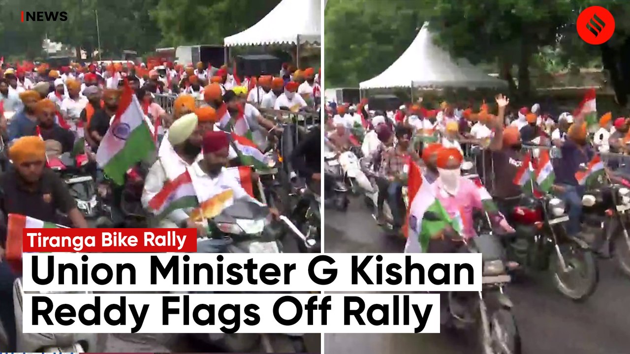G Kishan Reddy Flags Off Bike Rally Marking 75 Years of Independence