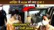 Is Pregnant Alia Bhatt UNWELL Actress AVOIDS Showing Face To Media, Visits Clinic