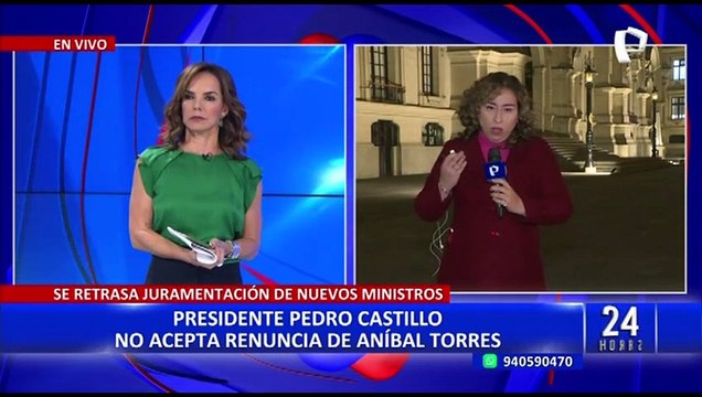 Pedro Castillo no aceptó la renuncia del Premier Aníbal Torres