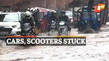 Waterlogging Near Bomikhal Flyover After Heavy Rainfall