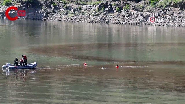 Oltu Çayı'nda kaybolan babayı arama çalışmalarında 100. gün