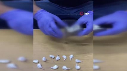 Sigara paketi içerisinde uyuşturucu