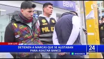 PNP frustra asalto a banco en San Luis: delincuentes tenían croquis del local