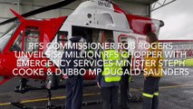 NSW Rural Fire Service $6 million new rescue helicopter for western NSW now in Dubbo