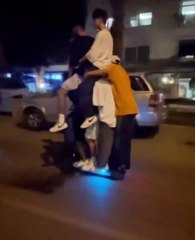 TEK KİŞİLİK SKUTERE 6 KİŞİ BİNDİ