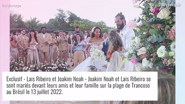 Mariage de Joakim Noah : photos de ses baisers avec la sublime Lais Ribeiro, pour sceller leur amour