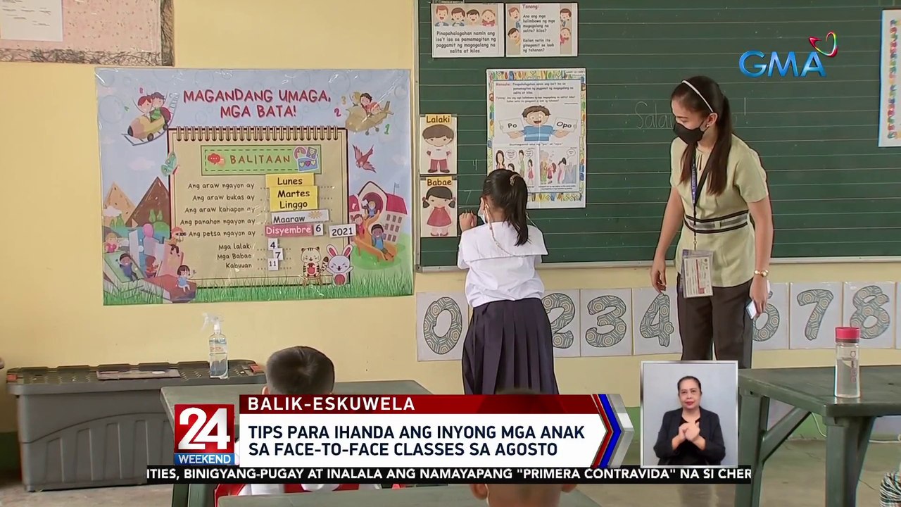 Tips para ihanda ang inyong mga anak sa face-to-face classes sa Agosto | 24 Oras Weekend