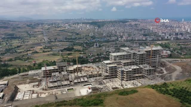 Son dakika haberi... Samsun Şehir Hastanesi yükseliyor