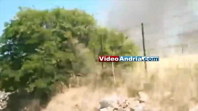 Andria-Castel del Monte: fiamme alte decine di metri per un gigantesco incendio sviluppatosi sull'Alta Murgia - VIDEO