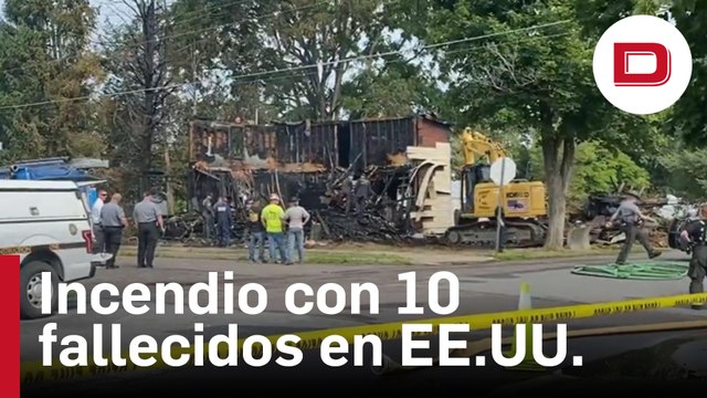 Diez familiares fallecidos, entre ellos tres niños, tras el incendio de su vivienda en Pensilvania