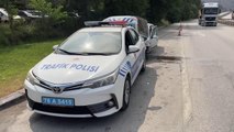 Otomobille çarpışan motosikletin sürücüsü yaralandı