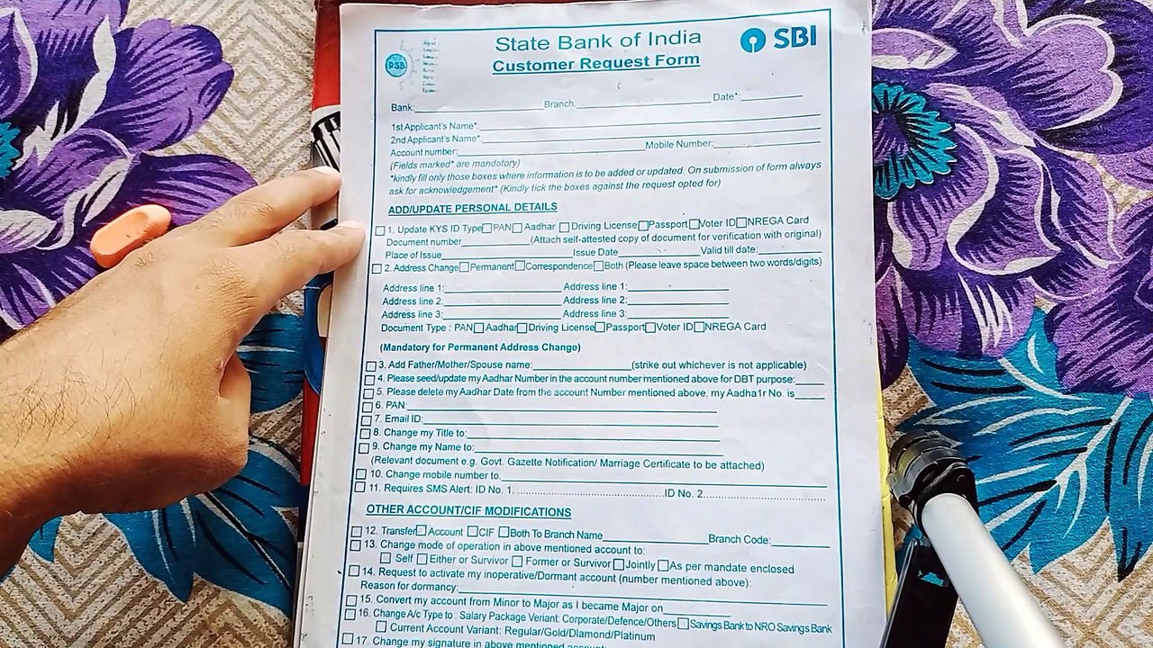 Get SBI  pre printed kit  ppk kit at home   easy way to get ppk kit at home address