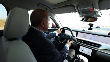 Cumhurbaşkanı Erdoğan Togg'u test etti, tarih verdi