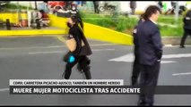Muere mujer motociclista tras accidente en CdMx