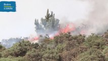El incendio de Boiro quema más de 1.200 hectáreas y desaloja los municipios cercanos