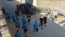 Valladolid - Lazio, l'arrivo della squadra al José Zorrilla