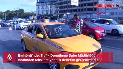 İstanbul'da taksilere yönelik denetim yapıldı