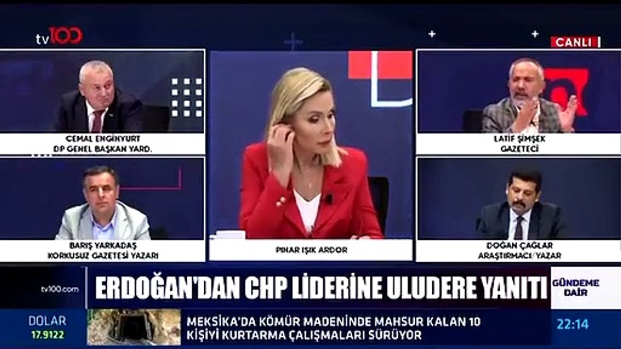 Cemal Enginyurt ile Latif Şimşek, canlı yayında birbirinin üzerine yürüdü