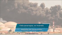 Incendio en un tanque de almacenamiento de crudo en Cuba deja 49 heridos