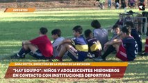 Hay equipo niños y adolescentes misioneros en contacto con instituciones deportivas