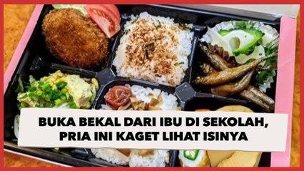 Download Video: Buka Bekal dari Ibu di Sekolah, Pria Ini Kaget Lihat Isinya: Kenyang 2 Hari