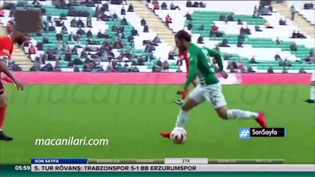 Bursaspor 2-0 Adanaspor [HD] 12.12.2017 - 2017-2018 Turkish Cup 5th Round 2nd Leg