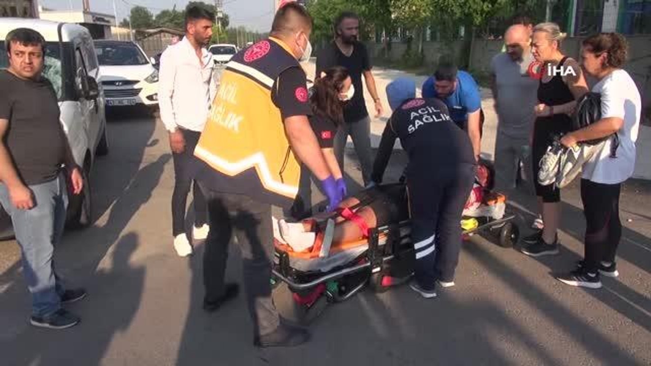 Hafif ticari aracın çarptığı bisikletli yaralandı