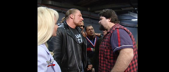 Commissioner Foley sends Rikishi, Stephanie and HHH home