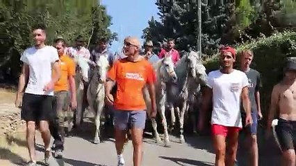 Sernhac : La longue du Vallon d'Escaunes  au château d'eau