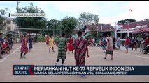 Hut Ke-77 Republik Indonesia, Warga Gelar Pertandingan Voli Gunakan Daster