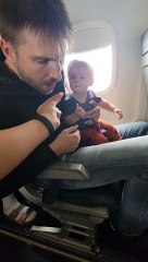 Hungry baby adorably steals dad's food #shorts