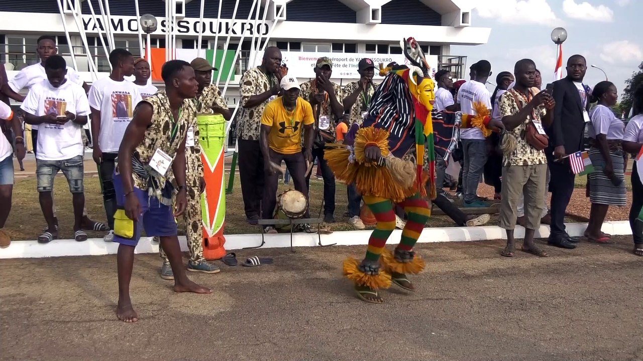 AN 62 de l'indépendance : Arrivée des présidents Alassane Ouattara, Georges Weah et  Umaro Sissoco Embaló