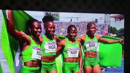 Nigeria  win Gold  in (4x100M) Relay Women’s Final in a emphatic fashion, set new African record of 42.10s to secure their 11th Gold