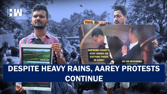 Save Aarey Protests Continues for 6th Week, Despite Heavy Rains, Vanchit Bahujan Aagadi Workers Join