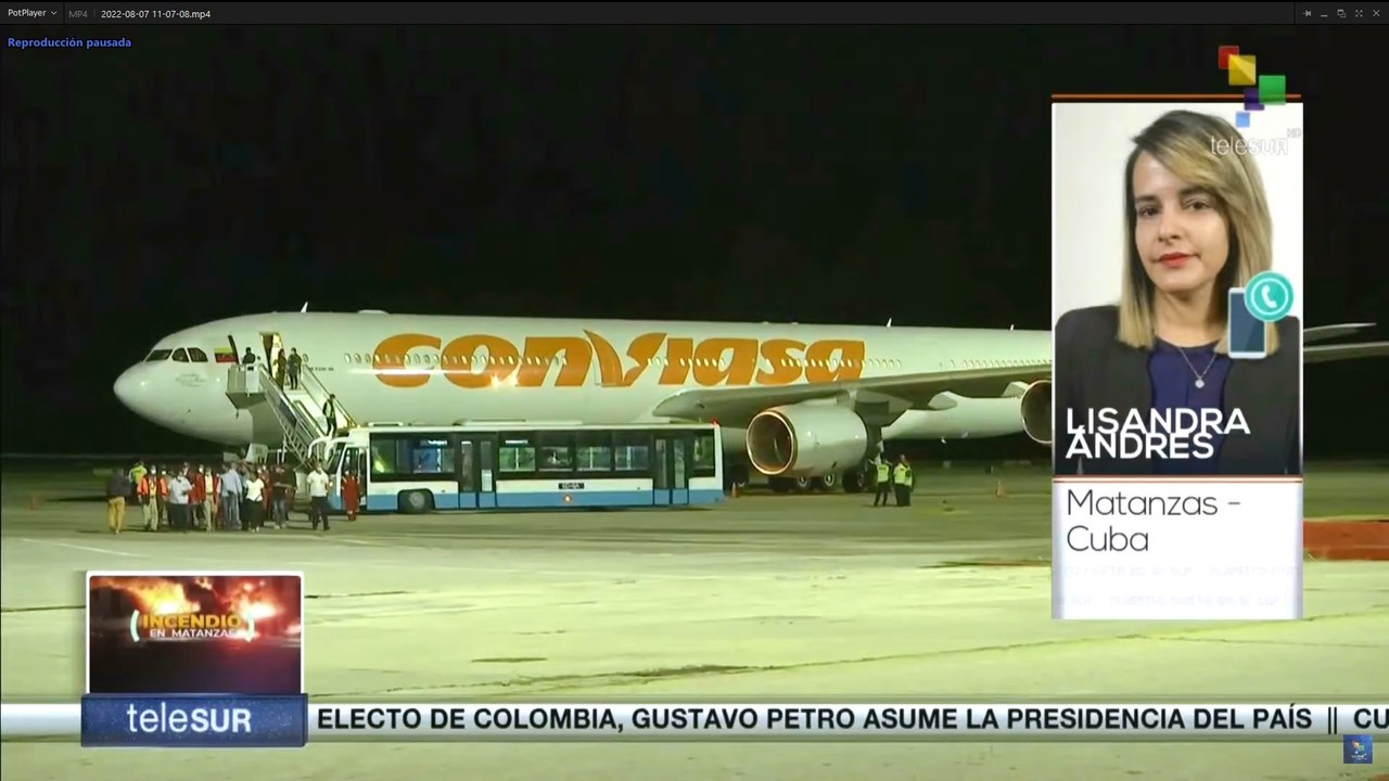 Cuba recibe apoyo internacional para atender emergencia en Matanzas