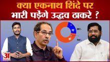 देखिए महाराष्ट्र में उद्धव और शिंदे पर सबसे बड़ा पोल क्या एकनाथ शिंदे पर भारी पड़ेंगे उद्धव ठाकरे ?