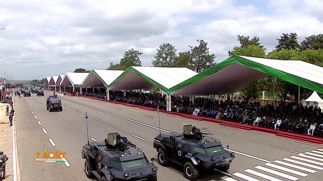 Célébration de l'AN 62 à Yamoussoukro : passage Rame de la Police