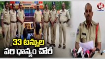 Police Busted Illegal Paddy Transportation  |Karimnagar  |V6 News
