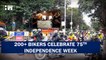 200+ Bikers Celebrate Azadi Ka Amrit Mahaostav Along With A Road Saftey Message | PM Modi | India |