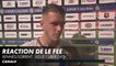 Réaction d'Enzo Le Fée - Rennes/Lorient