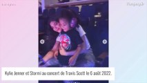 Travis Scott visé par un projectile en plein concert, Kylie Jenner et Stormi en soutien