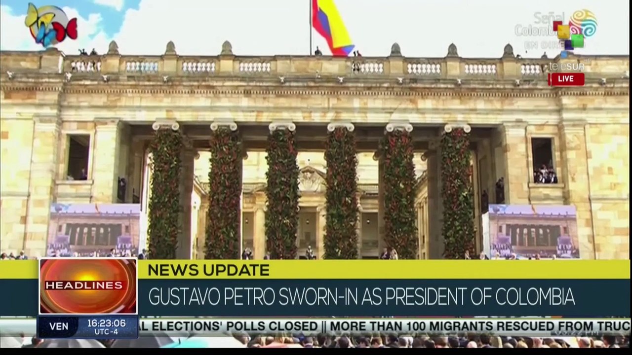 Francia Marquez sworn in as Vice President of Colombia alongside Gustavo Petro