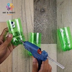 Desk Pen Box with empty Bottles and Ear Pick Cotton Bud| Beautiful ❤️ Art 