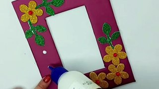 2 in 1| How to make a Stylish Photo frame with wastage Paper 