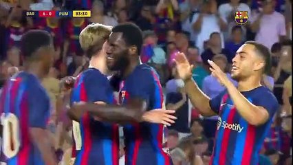 Download Video: Recuperación y gol de Frenkie de Jong para poner el 6-0 en el Gamper / FCB