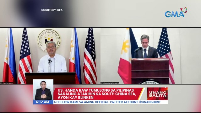 US, handa raw tumulong sa Pilipinas sakaling atakihin sa South China Sea, ayon kay Blinken | UB