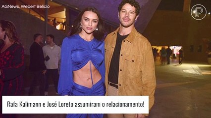 Assumidos! José Loreto e Rafa Kalimann vão juntos a show e posam abraçadinhos. Fotos!