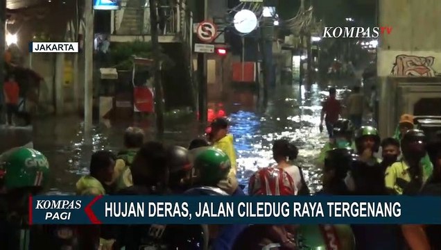 Hujan Deras, Jalan Ciledug Raya Tergenang Banjir Setinggi 50 CM