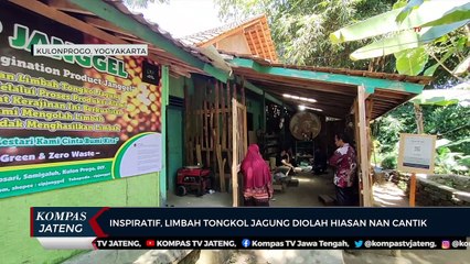 Inspiratif, Limbah Tongkol Jagung Diolah Hiasan Nan Cantik